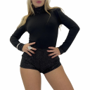 tutina corta con paillettes night